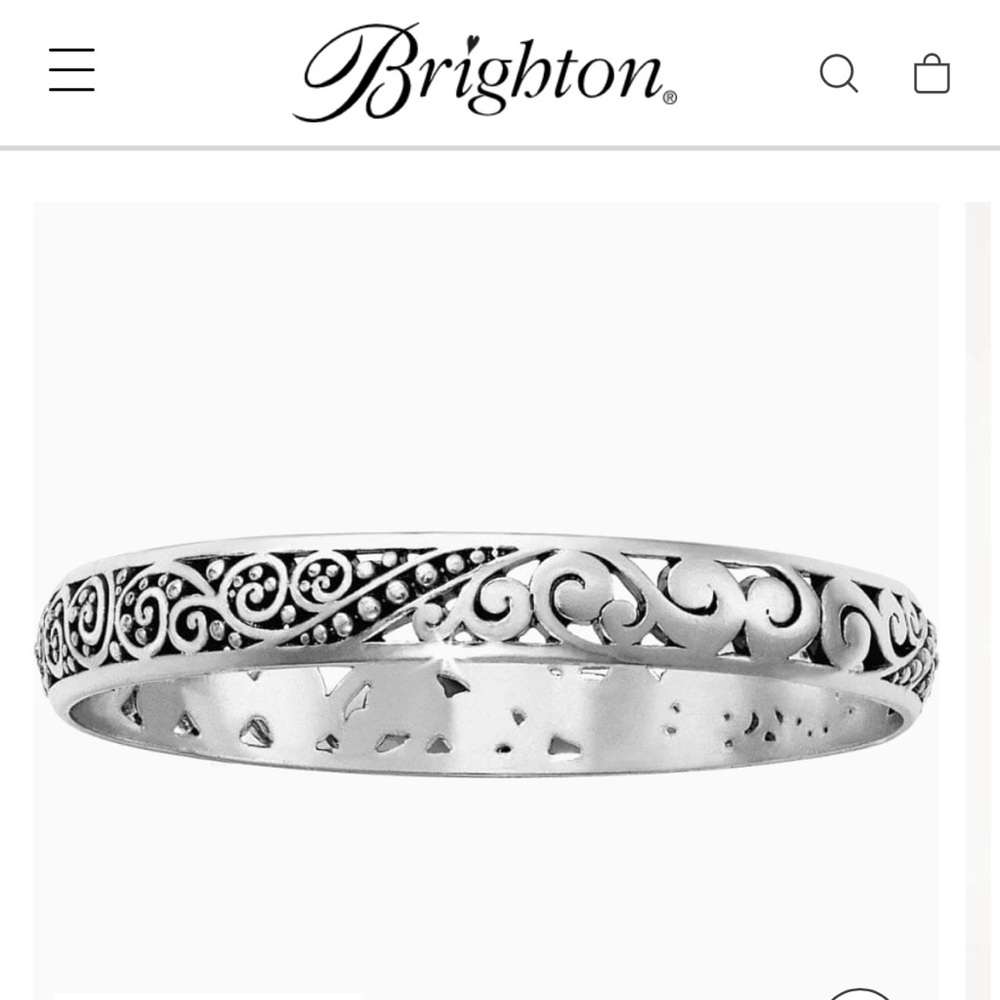 Brighton Love Affair Silver Bangle